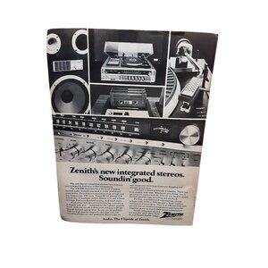 1979 Zenith Integrated Stereo Vintage Print Ad Audio Hi Fi Equipment